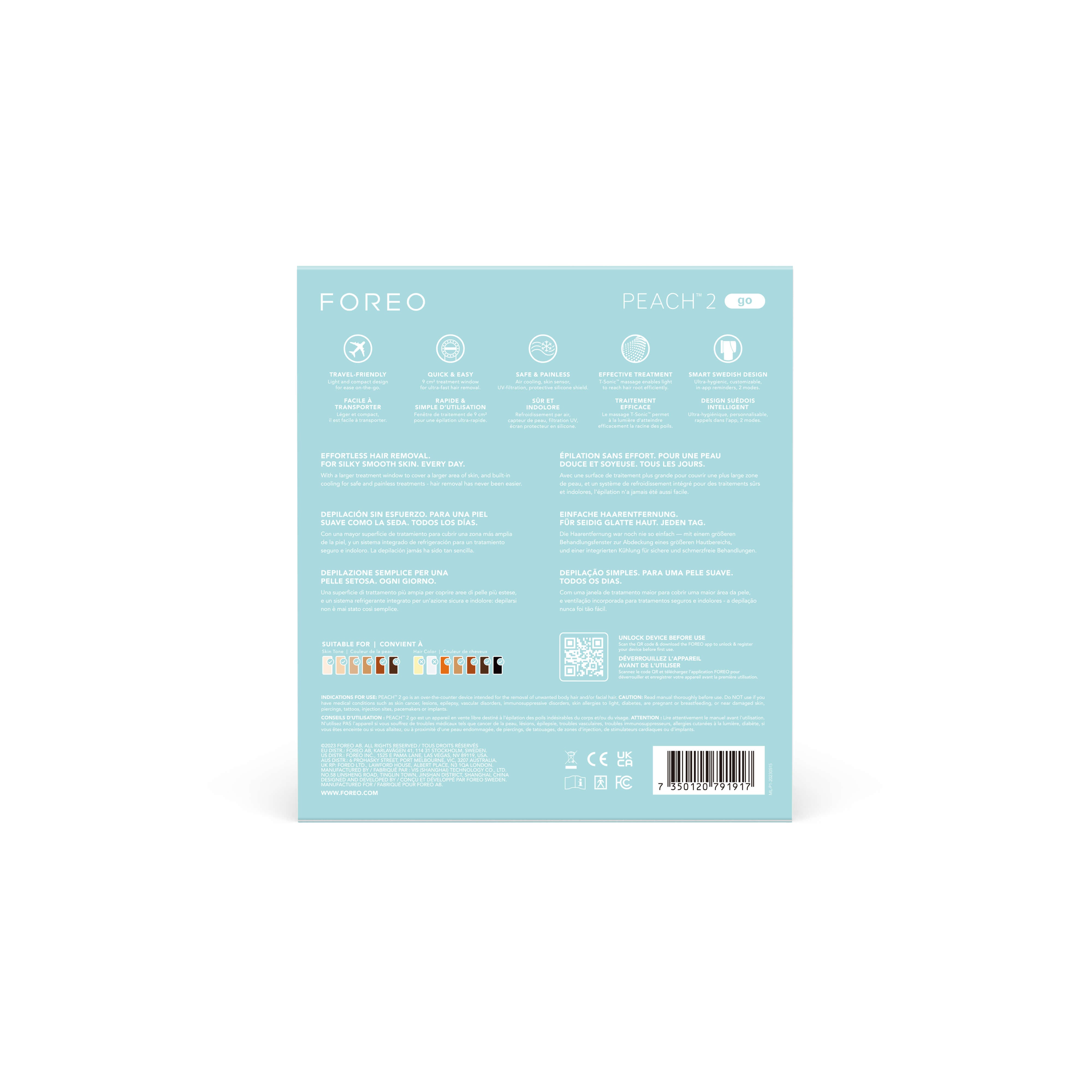 PEACH 2 go Arctic Blue