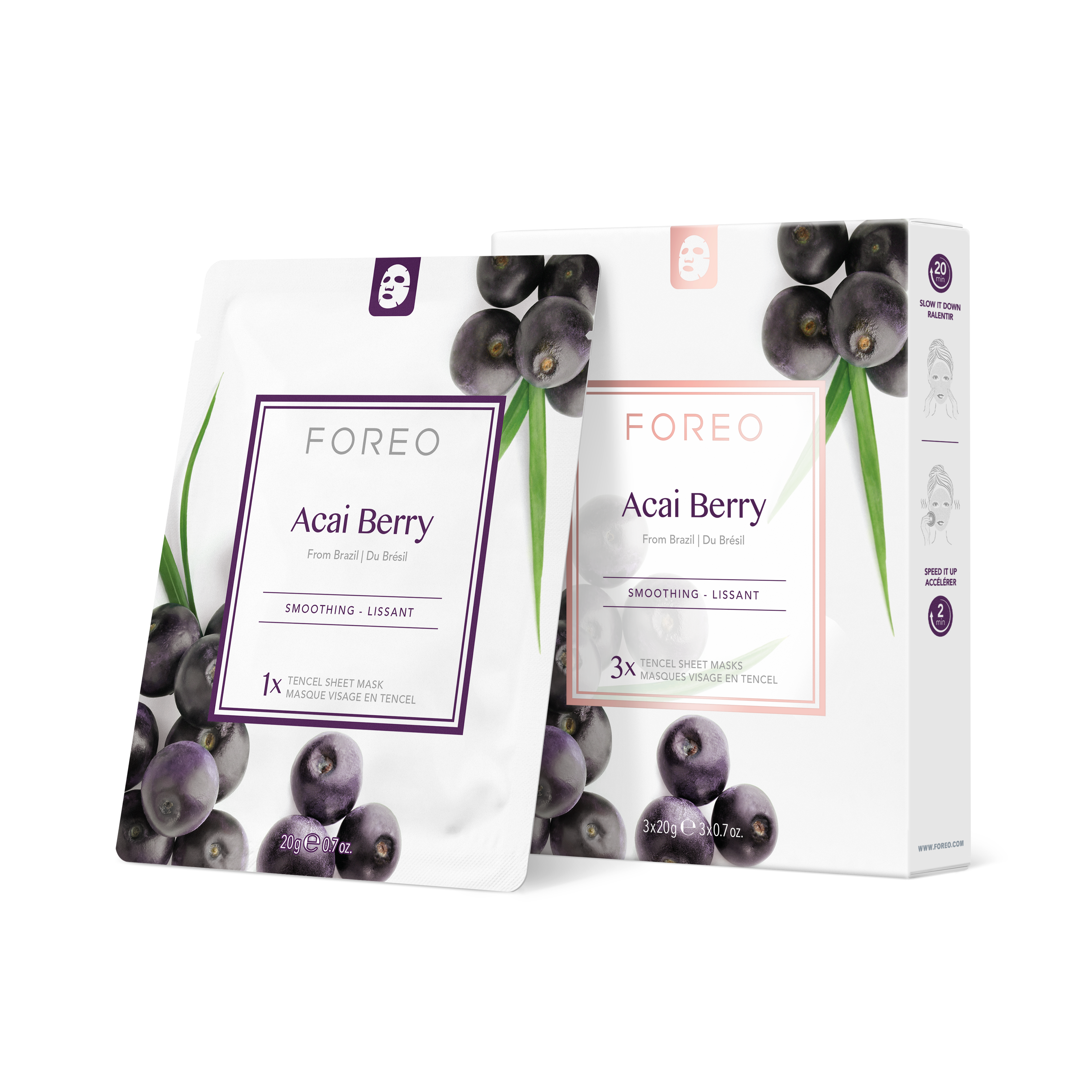 Farm To Face Sheet Mask - Acai Berry x3